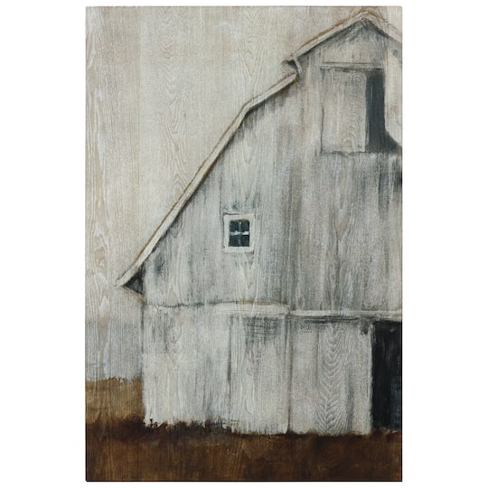 Empire Art Direct Frassino De Arte Legno 36" x 24" Abandoned Barn II Printed Wall Art